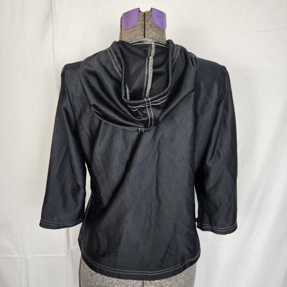 BugGirl RARE Y2K Rave 90s Lightweight Sporty Zip Up Hoodie Size M - Picture 3 of 7